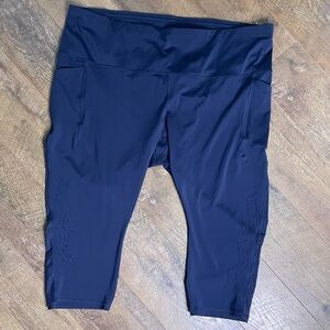 All in Motion Navy Blue Active Capri Leggings Size 4X
